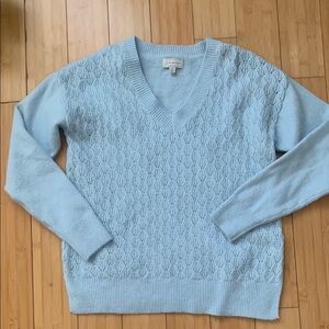 Lucky Brand - Light Blue V-Neck Sweater